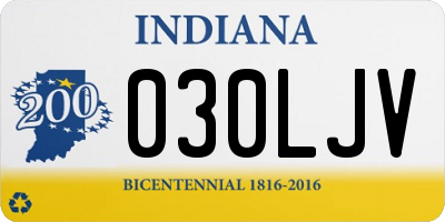 IN license plate 030LJV