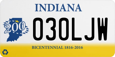 IN license plate 030LJW