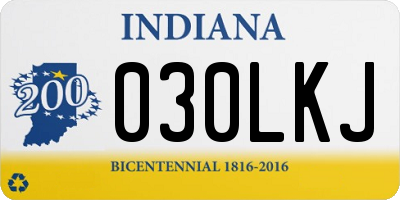IN license plate 030LKJ