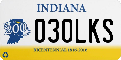 IN license plate 030LKS