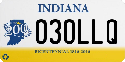 IN license plate 030LLQ