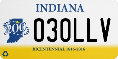 IN license plate 030LLV