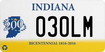 IN license plate 030LM