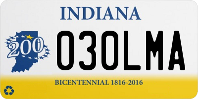 IN license plate 030LMA