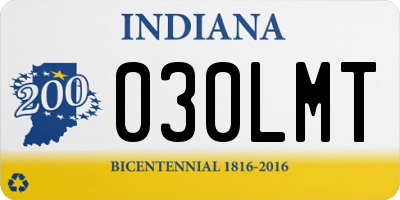 IN license plate 030LMT