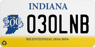 IN license plate 030LNB