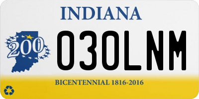 IN license plate 030LNM