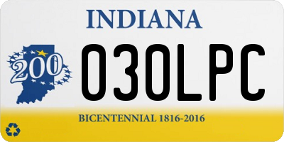 IN license plate 030LPC