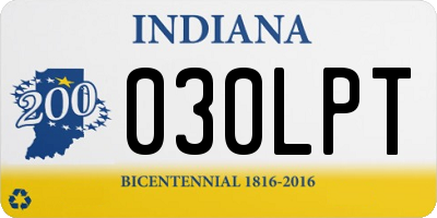 IN license plate 030LPT