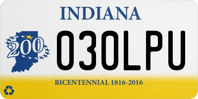 IN license plate 030LPU