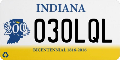 IN license plate 030LQL