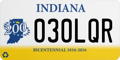 IN license plate 030LQR