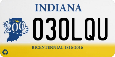 IN license plate 030LQU
