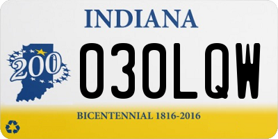 IN license plate 030LQW
