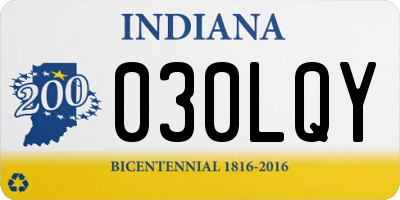 IN license plate 030LQY