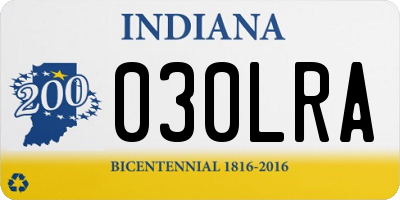 IN license plate 030LRA