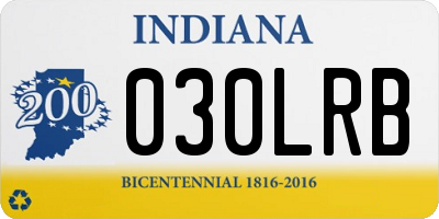 IN license plate 030LRB