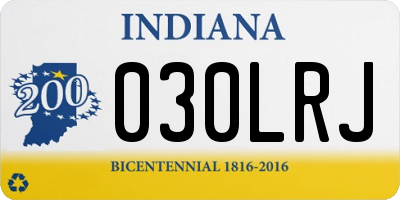 IN license plate 030LRJ