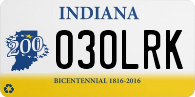 IN license plate 030LRK