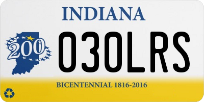IN license plate 030LRS