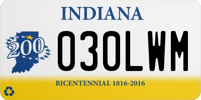 IN license plate 030LWM