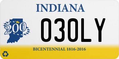 IN license plate 030LY