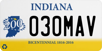 IN license plate 030MAV