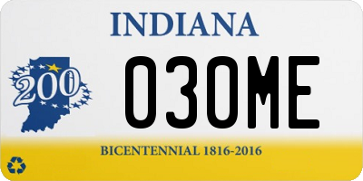 IN license plate 030ME