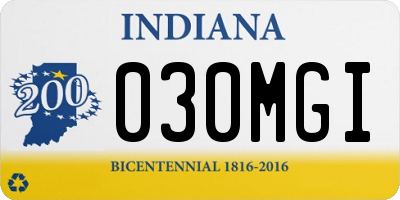 IN license plate 030MGI