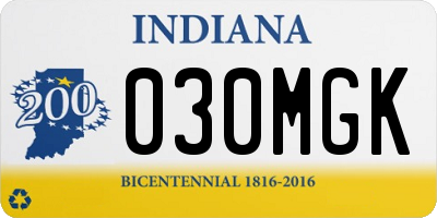IN license plate 030MGK