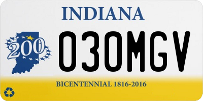 IN license plate 030MGV