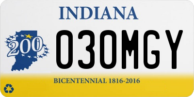 IN license plate 030MGY