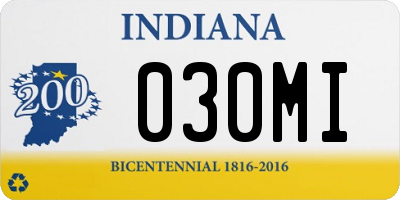 IN license plate 030MI