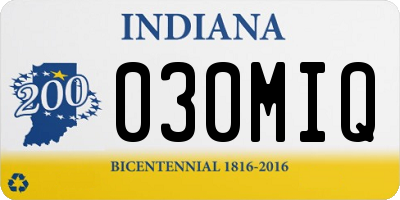 IN license plate 030MIQ
