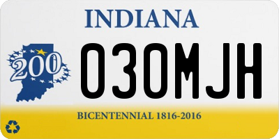 IN license plate 030MJH