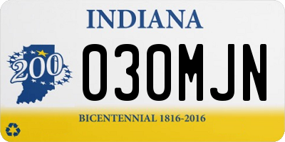 IN license plate 030MJN