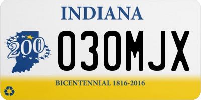 IN license plate 030MJX