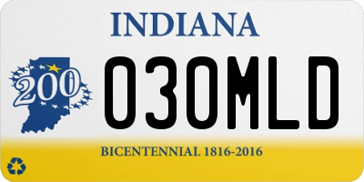 IN license plate 030MLD