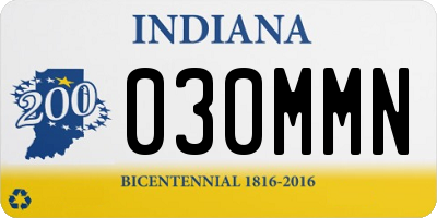 IN license plate 030MMN