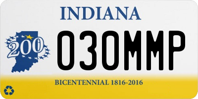IN license plate 030MMP