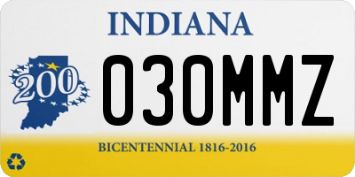 IN license plate 030MMZ