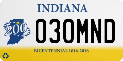 IN license plate 030MND