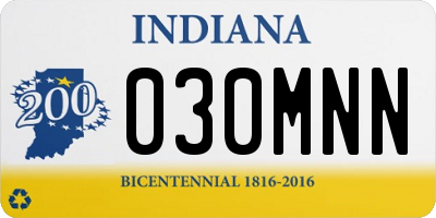 IN license plate 030MNN