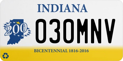 IN license plate 030MNV