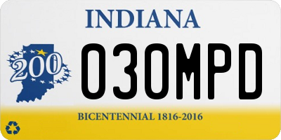 IN license plate 030MPD