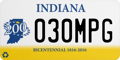 IN license plate 030MPG