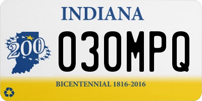 IN license plate 030MPQ