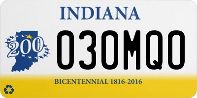 IN license plate 030MQO