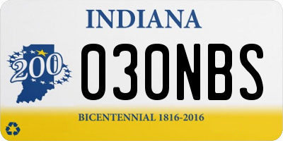 IN license plate 030NBS