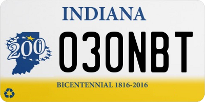 IN license plate 030NBT